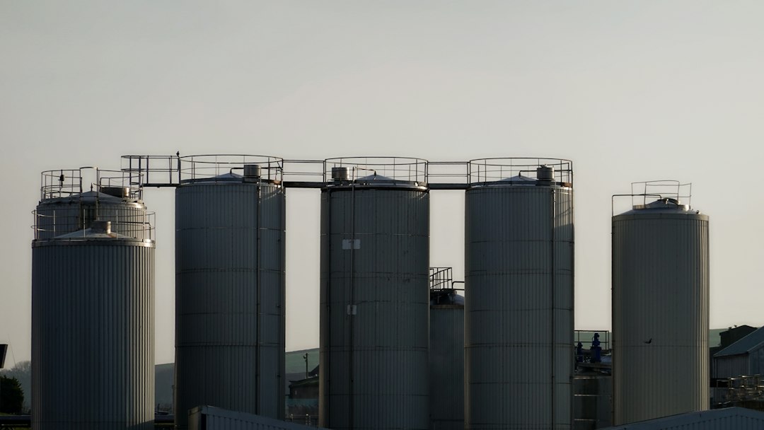Industrielt siloanlæg