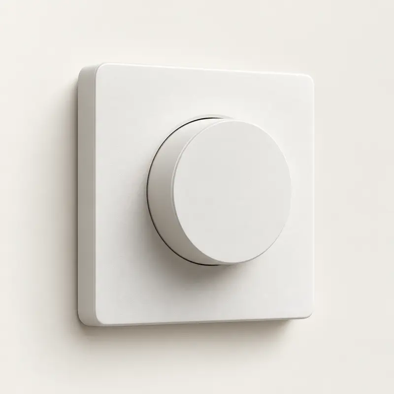 Designillustration af Dimmer. Endelig model og udformning kan afvige.